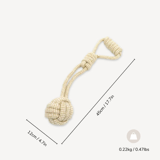 Honey Hemp Rope Ball - Large Handle