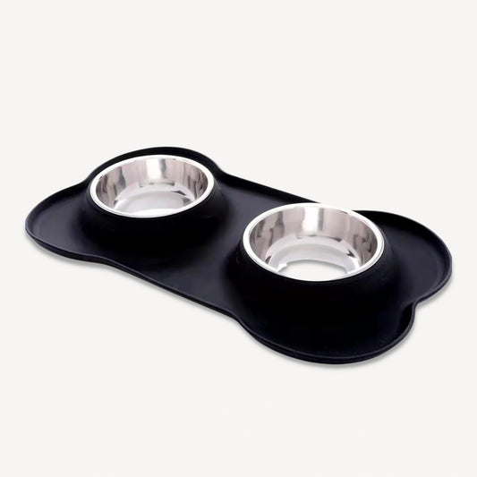 Dottie Double Bowl - Black