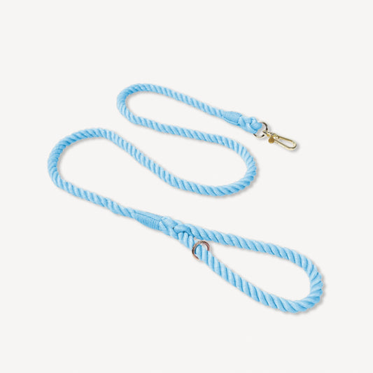 Duke Dog Rope Lead - Light Blue