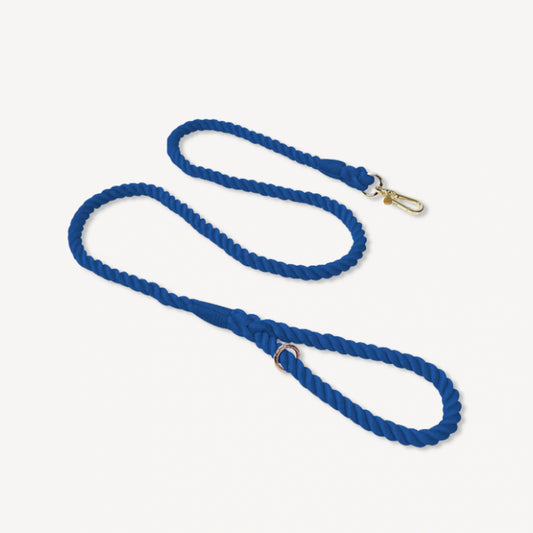 Duke Dog Rope Lead - Navy Blue